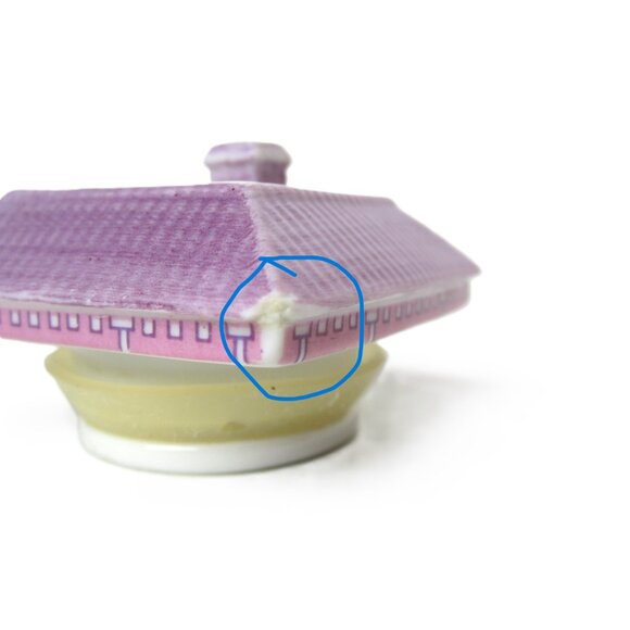 Original Lenox Spice Village Thyme TOP ONLY Spice Jar Lid Cottage House Ceramic - Picture 4 of 7